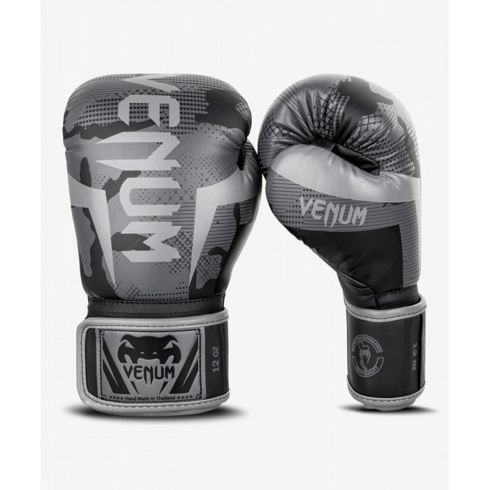 Боксови Ръкавици - Venum Elite Boxing Gloves - Black/Dark camo​